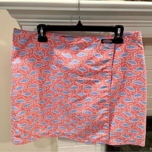 Vineyard Vines Coral and Sky Mini Skirt